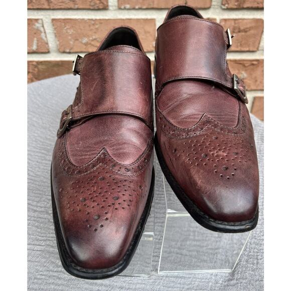 Men\'s Vero Cuoio Wingtip Double Strap Monks Shoes Size 42.5 US 9.5 main image 9